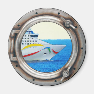Luxe Liner Porthole Uitzicht Magneet