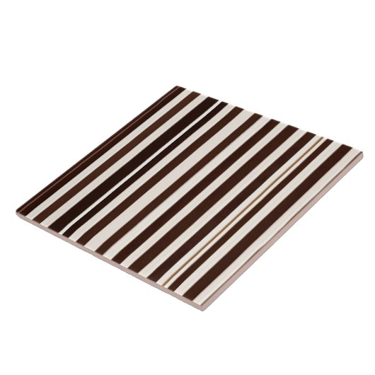 Luxe linnen Modern bruin wit textuur Collectie Tegeltje (Zijkant)