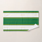 Luxe linnen Modern groen goud textuur Collectie Bad Handdoek (Handdoek)