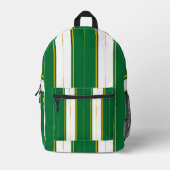 Luxe linnen Modern groen goud textuur Collectie Bedrukte Rugzak (Voorkant)