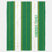 Luxe linnen Modern groen goud textuur Collectie Fleece Deken (Voorkant)