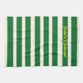 Luxe linnen Modern groen goud textuur Collectie Theedoek (Horizontaal)