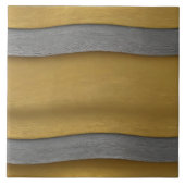 Luxe linnen modern zilvergoud textuur Collectie Tegeltje (Voorkant)