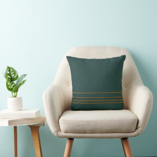 Luxe Linnen Populair Groen Goud Textuur Collectie Kussen
