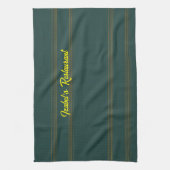 Luxe Linnen Populair Groen Goud Textuur Collectie Theedoek (Verticaal)