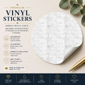 Luxe Linnen Textuur Aangepaste Sticker
