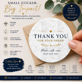 Luxe Linnen Textuur Aangepaste Sticker