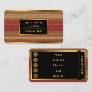 Luxe linnen Trendy Bourgogne Goud Collectie Visitekaartje