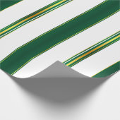 Luxe linnen trendy groen goud textuur Collectie Cadeaupapier (Hoek)