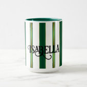 Luxe linnen trendy groen goud textuur Collectie Mok (Midden)