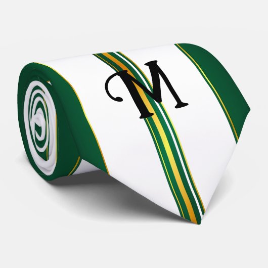 Luxe linnen trendy groen goud textuur Collectie Stropdas (Opgerold)