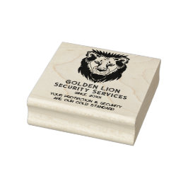 Luxe Lion Business Logo Tagline Rubberstempel