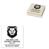 Luxe Lion Business Logo Tagline Rubberstempel (Gestempeld)