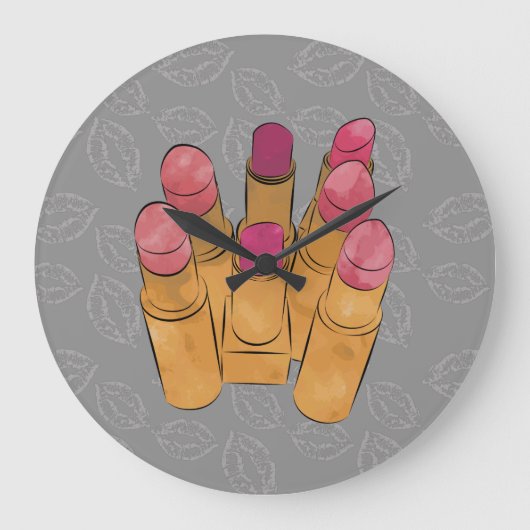 Luxe Lipstick Kiss Grote Klok (Voorkant)