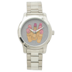 Luxe Lipstick Kiss Horloge