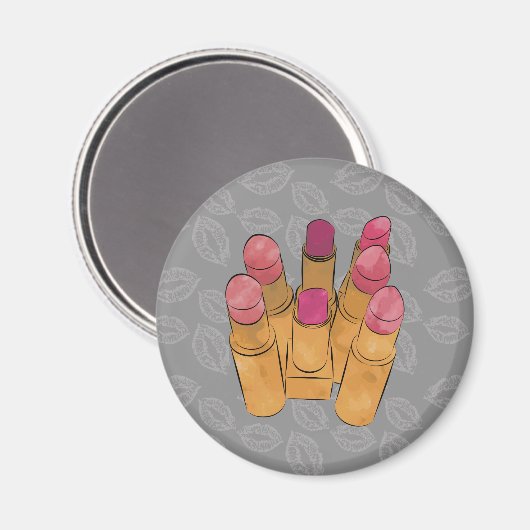 Luxe Lipstick Kiss Magneet (Voorkant / Achterkant)