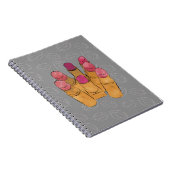 Luxe Lipstick Kiss Notitieboek (Rechterzijde)