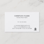 Luxe logo A in zwart-wit Visitekaartje (Achterkant)