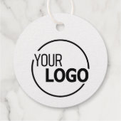 Luxe Logo Afbeelding Sjabloon Hartjes Zilver Effec Bedankjes Labels (Achterkant)
