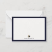 Luxe Logo Small Business Note Kaart Notitiekaartje (Achterkant)