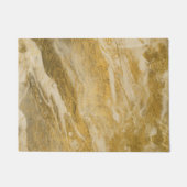 Luxe look Marmer Deuren Mat Rug - Gold & Tan (Voorkant)