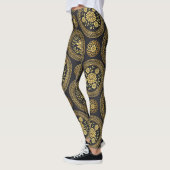 Luxe Lotus Mandala Gouden Embleem Leggings (Links)