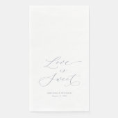 Luxe "Love Is Sweet" bruiloft Servet (Voorkant)