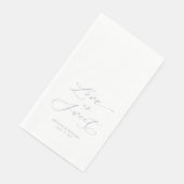 Luxe "Love Is Sweet" bruiloft Servet (Hoek)