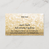 Luxe loyaliteitskaart glitter wimpers & wenkbrauwe klantenkaartje (Achterkant)