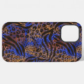 Luxe Luipaard en Zebra Print Patroon iPhone Hoesje (Achterkant horizontaal)