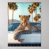 Luxe Luipaard Posterprint, Maximalistische Luipaar Poster (Voorkant)