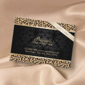 Luxe luipaard print & damast cadeaubonnen kortingskaartje