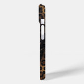 Luxe Luipaardprint Achtergrond Met Naam Case-Mate iPhone Case (Achterkant / Links)