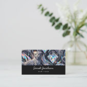 Luxe Luxe Opal Iridescente Stijl Visitekaartje (Staand voorkant)
