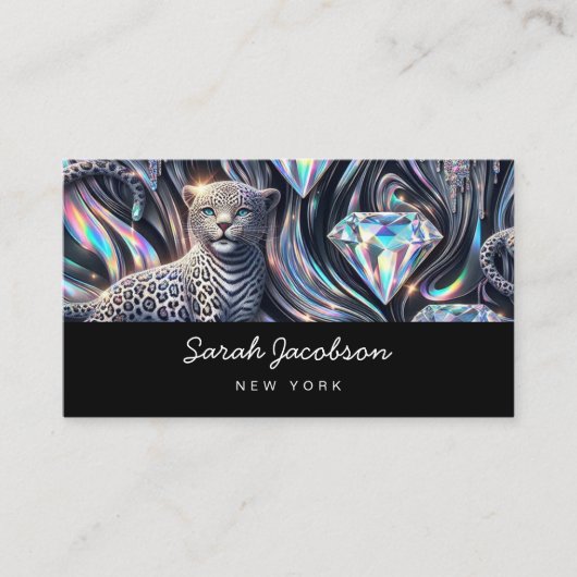 Luxe Luxe Opal Iridescente Stijl Visitekaartje (Voorkant)