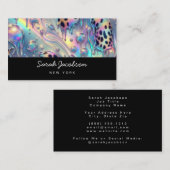 Luxe Luxe Opal Iridescente Stijl Visitekaartje (Voorkant / Achterkant)