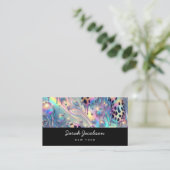 Luxe Luxe Opal Iridescente Stijl Visitekaartje (Staand voorkant)