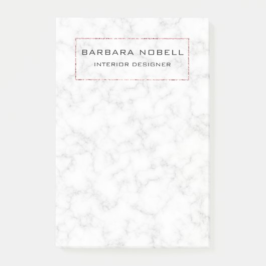 Luxe luxe Roos Gold Designer Post-it® Notes (Voorkant)