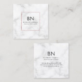 Luxe luxe Roos Gold Designer Vierkante Visitekaartje (Voorkant / Achterkant)