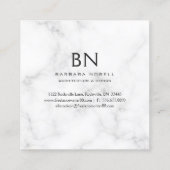 Luxe luxe Roos Gold Designer Vierkante Visitekaartje (Achterkant)