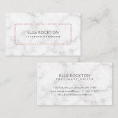 Luxe luxe Roos Gold Designer Visitekaartje (Voorkant / Achterkant)