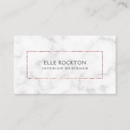 Luxe luxe Roos Gold Designer Visitekaartje (Voorkant)