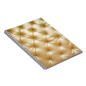 luxe luxueuze lederen loopstoelonderrug notitieboek (Rechterzijde)