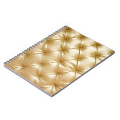 luxe luxueuze lederen loopstoelonderrug notitieboek (Linkerzijde)