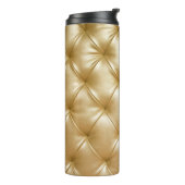 luxe luxueuze lederen loopstoelonderrug thermosbeker (Gedraaid links)