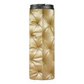 luxe luxueuze lederen loopstoelonderrug thermosbeker (Achterkant)