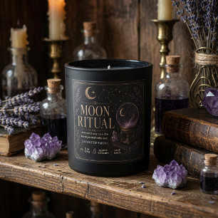 Luxe Maanritueel Halloween Kaars Hemels Vierkante Sticker