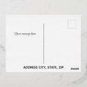 Luxe 'Mabrook' Islamitische bruiloft Verloving Folie Feestdagen Briefkaart (Achterkant)