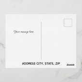 Luxe 'Mabrook' Islamitische bruiloft Verloving Folie Feestdagen Briefkaart (Achterkant)