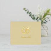 Luxe 'Mabrook' Islamitische bruiloft Verloving Folie Feestdagen Briefkaart (Staand Voorkant)